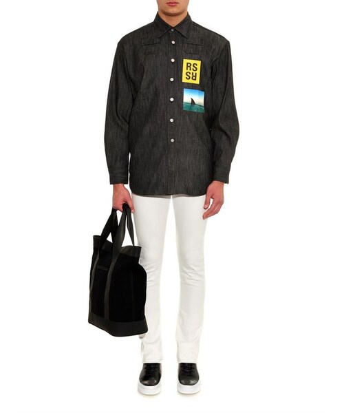 RAF SIMONS（ラフシモンズ）の「Raf Simons Cotton-blend denim shirt（シャツ/ブラウス・メンズ・other・XL/M/S/L）」の2枚目の写真