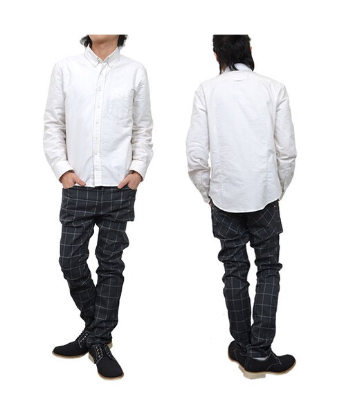 2c（ツーシー）の「チェック柄スラックス★キレイめ★2色★【送料無料】（ブルゾン・メンズ・その他）」の5枚目の写真