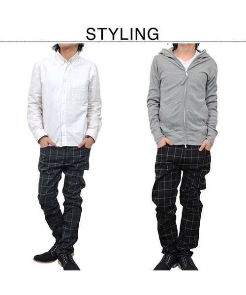 2c（ツーシー）の「チェック柄スラックス★キレイめ★2色★【送料無料】（ブルゾン・メンズ・その他）」の6枚目の写真