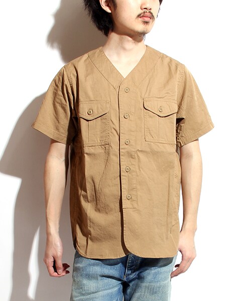 FREAK'S STORE(フリークスストア)の「BOYSCOUT半袖シャツ(その他・メンズ・ベージュ/オリーブ/ネイビー・M/L)」の1枚目の写真