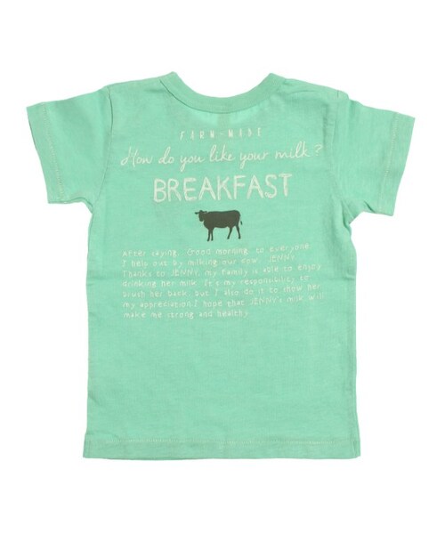 apres les cours(アプレレクール)の「◎BREAKFAST4柄Tシャツ(トップス・キッズ・アイボリー/ミント/マスタード/ピンク・80/90/95/100/110/120/130/140)」の10枚目の写真