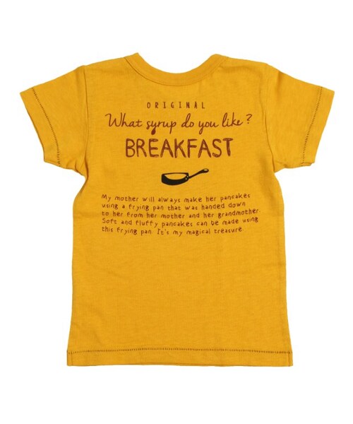 apres les cours(アプレレクール)の「◎BREAKFAST4柄Tシャツ(トップス・キッズ・アイボリー/ミント/マスタード/ピンク・80/90/95/100/110/120/130/140)」の11枚目の写真
