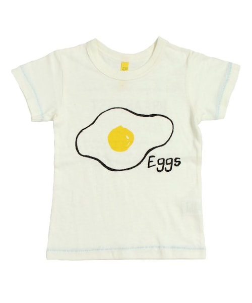 apres les cours(アプレレクール)の「◎BREAKFAST4柄Tシャツ(トップス・キッズ・アイボリー/ミント/マスタード/ピンク・80/90/95/100/110/120/130/140)」の5枚目の写真