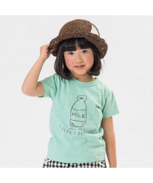 apres les cours(アプレレクール)の「◎BREAKFAST4柄Tシャツ(トップス・キッズ・アイボリー/ミント/マスタード/ピンク・80/90/95/100/110/120/130/140)」の2枚目の写真
