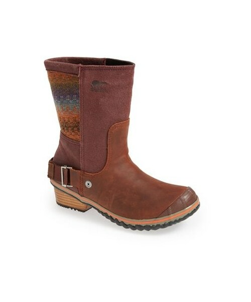 women's sorel slimshortie waterproof leather boots