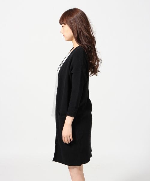 LOWRYS FARM(ローリーズファーム)の「9Gロングカーディガン(トップス・レディース・オフ05/ブラック09/グレー15・M/L)」の4枚目の写真