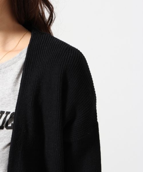 LOWRYS FARM(ローリーズファーム)の「9Gロングカーディガン(トップス・レディース・オフ05/ブラック09/グレー15・M/L)」の8枚目の写真