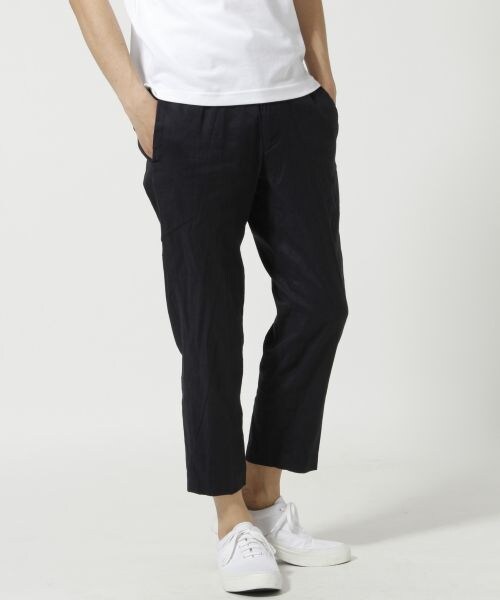 GLOBAL WORK（グローバルワーク）の「メンアサストレッチクロップド（パンツ・メンズ・ライトベージュ52/カーキブラウン75/ブルー(ウィンドウペンチェク)87/ネイビー88・Ｓ/Ｍ/Ｌ/ＸＬ）」の4枚目の写真