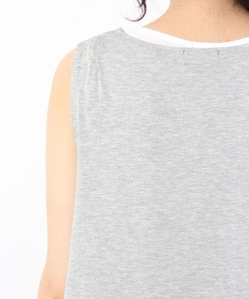 A part by（アパートバイ）の「Ｒイソザイ２Ｐタンク（トップス・レディース・ブラック　09/グレー　15/カーキ　78・Ｍ/Ｌ）」の11枚目の写真