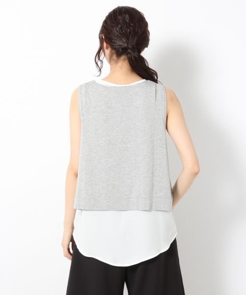 A part by（アパートバイ）の「Ｒイソザイ２Ｐタンク（トップス・レディース・ブラック　09/グレー　15/カーキ　78・Ｍ/Ｌ）」の7枚目の写真