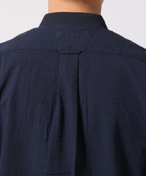 RAGEBLUE（レイジブルー）の「＜セットアップ着用可能＞シアサッカーブルゾン（ジャケット/アウター・メンズ・ホワイト02/ネイビー88・Ｍ/Ｌ）」の11枚目の写真