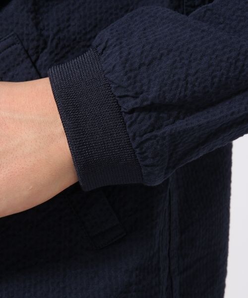 RAGEBLUE（レイジブルー）の「＜セットアップ着用可能＞シアサッカーブルゾン（ジャケット/アウター・メンズ・ホワイト02/ネイビー88・Ｍ/Ｌ）」の8枚目の写真