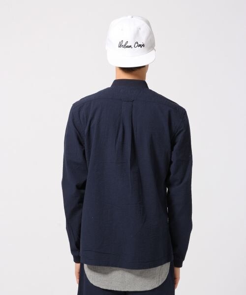 RAGEBLUE（レイジブルー）の「＜セットアップ着用可能＞シアサッカーブルゾン（ジャケット/アウター・メンズ・ホワイト02/ネイビー88・Ｍ/Ｌ）」の5枚目の写真