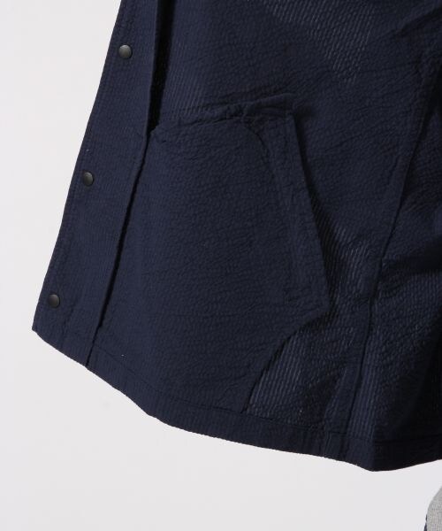 RAGEBLUE（レイジブルー）の「＜セットアップ着用可能＞シアサッカーブルゾン（ジャケット/アウター・メンズ・ホワイト02/ネイビー88・Ｍ/Ｌ）」の13枚目の写真