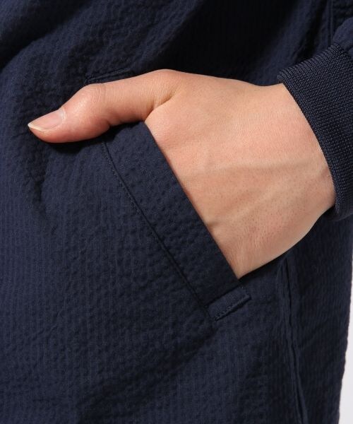 RAGEBLUE（レイジブルー）の「＜セットアップ着用可能＞シアサッカーブルゾン（ジャケット/アウター・メンズ・ホワイト02/ネイビー88・Ｍ/Ｌ）」の9枚目の写真