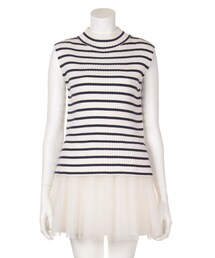 SNIDEL | チュールコンビワンピース(ワンピース/ドレス)