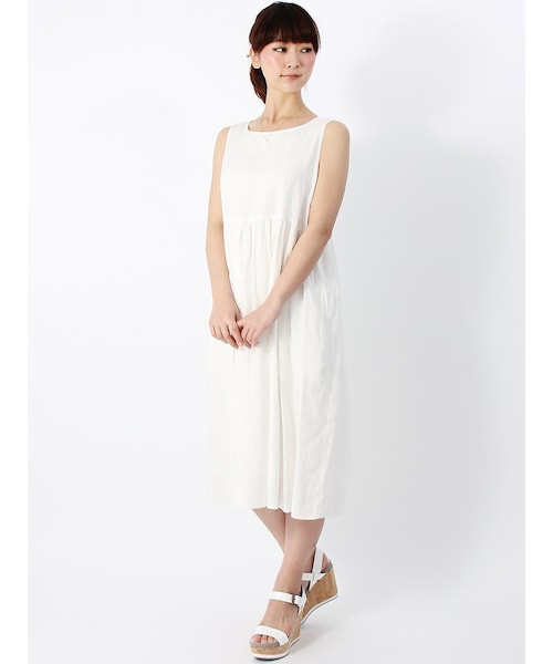 Universal Language ユニバーサルランゲージ の Le Glazik フランダースリネン ノースリーブワンピース ワンピース ドレス Wear
