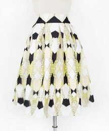 DHOLIC | 3D柄フレアミディスカート(スカート)