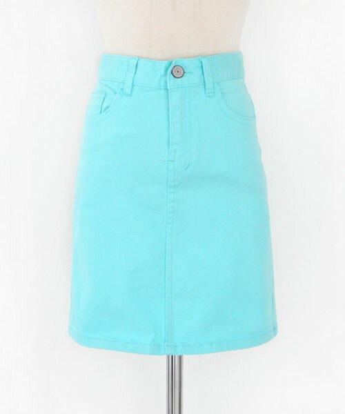 DHOLIC（ディーホリック）の「パステルカラーコットンミニスカート（スカート・レディース・イエロー/ホワイト/ライトパープル/ミント/ブラック・S/M/L）」の4枚目の写真