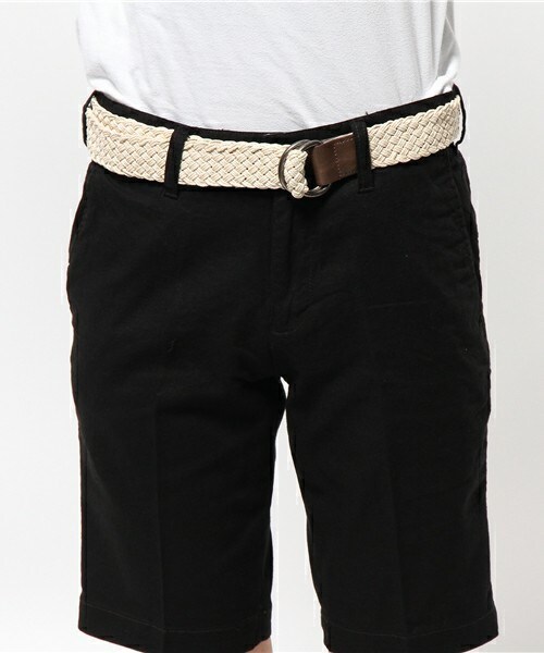 UNION STATION（ユニオンステーション）の「【成宮寛貴さん着用 smart(スマート)6月号 P43掲載商品】コットンリネンベルト付ショーツ（その他パンツ・メンズ・ホワイト/ブラック/グリーン/ブルー/ネイビー・MEDIUM/LARGE/LL）」の9枚目の写真