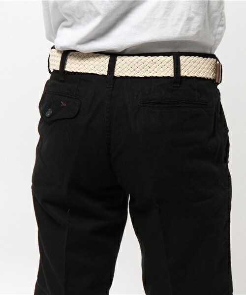 UNION STATION（ユニオンステーション）の「【成宮寛貴さん着用 smart(スマート)6月号 P43掲載商品】コットンリネンベルト付ショーツ（その他パンツ・メンズ・ホワイト/ブラック/グリーン/ブルー/ネイビー・MEDIUM/LARGE/LL）」の10枚目の写真