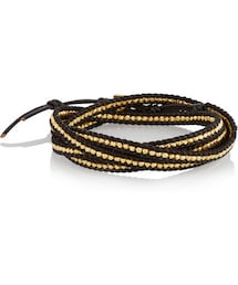 CHAN LUU | Chan Luu Gold-plated and leather five wrap bracelet(ブレスレット)