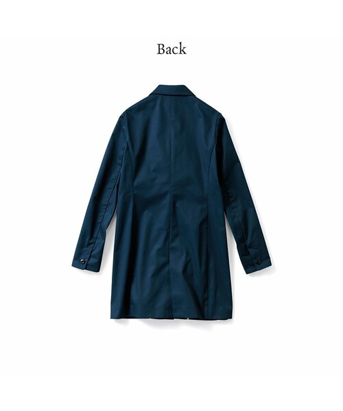 haco!（ハコ）の「エムトロワ パイピングがポイントのきれいめチェスターコート：ネイビー（その他トップス・レディース・Various・S /M /L /LL/MT）」の5枚目の写真