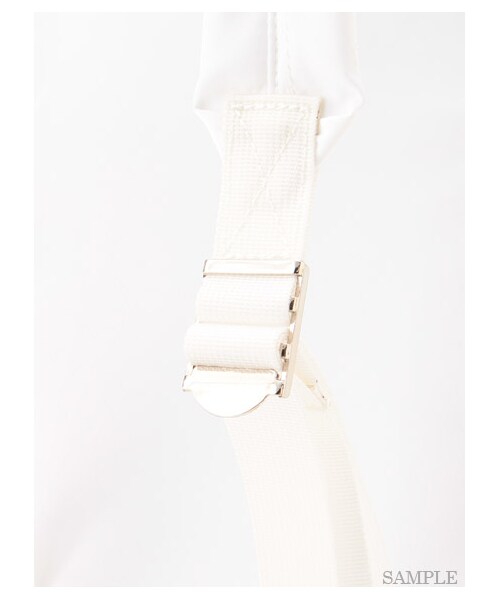 emmi（エミ）の「【emmi atelier】レザープレートリュック（リュック・レディース・WHT/BLK/WHTxBLK・F）」の10枚目の写真