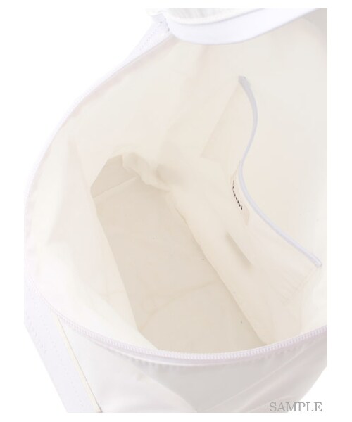 emmi（エミ）の「【emmi atelier】レザープレートリュック（リュック・レディース・WHT/BLK/WHTxBLK・F）」の14枚目の写真