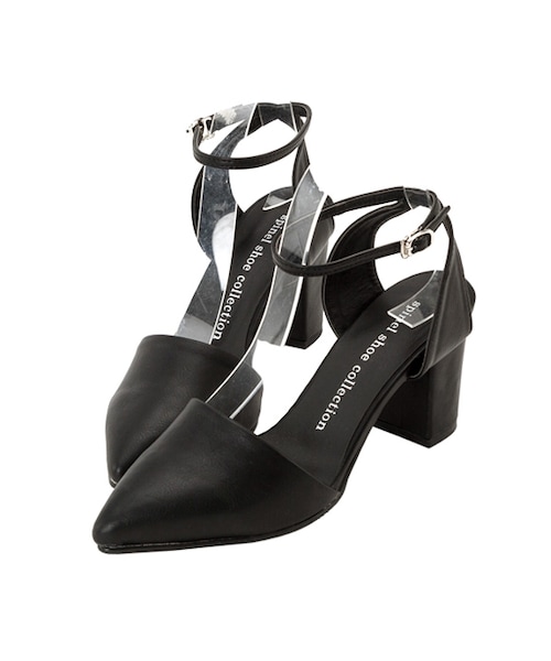 gracegift（グレースギフト）の「韓國尖頭繞踝低跟涼鞋（その他・レディース・白/黑/銀・35/36/37/38/39/40）」の11枚目の写真