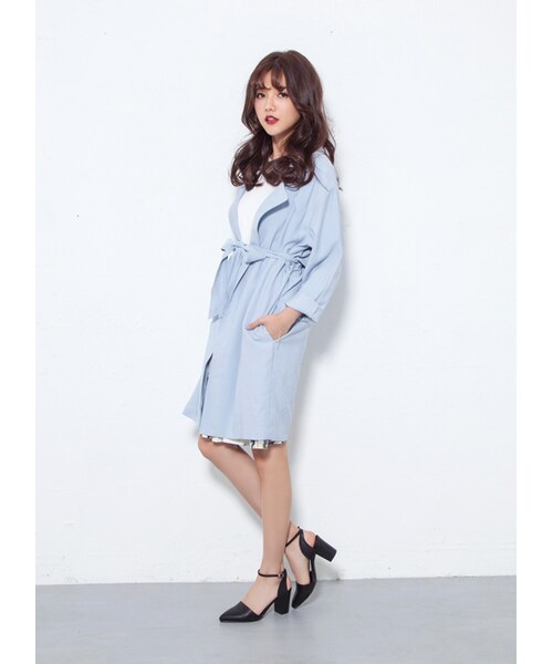 gracegift（グレースギフト）の「韓國尖頭繞踝低跟涼鞋（その他・レディース・白/黑/銀・35/36/37/38/39/40）」の17枚目の写真