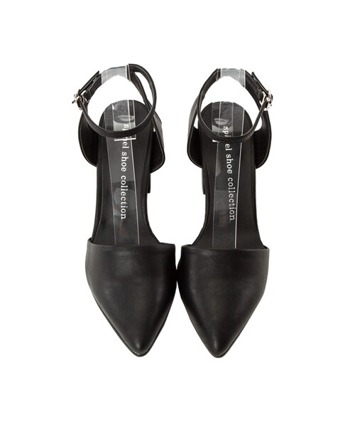 gracegift（グレースギフト）の「韓國尖頭繞踝低跟涼鞋（その他・レディース・白/黑/銀・35/36/37/38/39/40）」の13枚目の写真