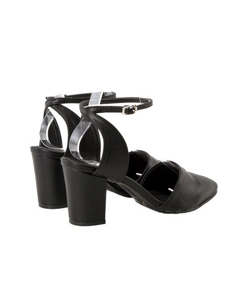 gracegift（グレースギフト）の「韓國尖頭繞踝低跟涼鞋（その他・レディース・白/黑/銀・35/36/37/38/39/40）」の14枚目の写真