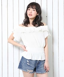 Heather | 【先行予約】フリルカットジャガードプルオーバー(トップス)