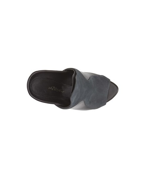 3.1 Phillip Lim(スリーワンフィリップリム)の「3.1 Phillip Lim 'Aria' Leather & Suede Peep Toe Mule Sandal (Women)(サンダル・レディース・Anthracite/ Black・38.5 EU/39.5 EU/37 EU/37.5 EU/36 EU/39 EU/38 EU)」の5枚目の写真
