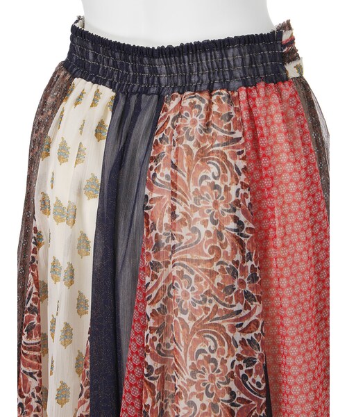 Ungrid（アングリッド）の「シフォンパッチワークスカート（スカート・レディース・ミックス・F）」の7枚目の写真