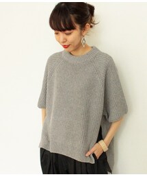 ADAM ET ROPE' | スリットポンチョ風プルオーバー(トップス)