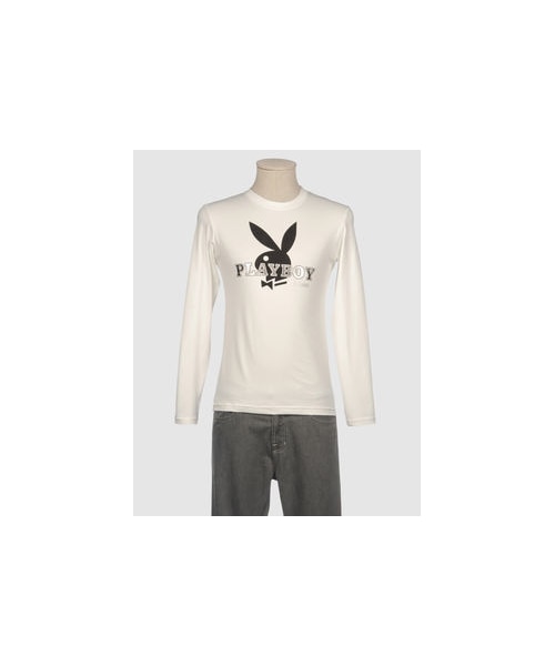 PLAYBOY(プレイボーイ)の「PLAYBOY Long sleeve t-shirts(Tシャツ/カットソー・メンズ・Black/Light grey/Ivory/Dark blue・S/XL/M/L)」の1枚目の写真