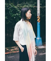 pizza cut five | 橫條紋圍巾(マフラー)