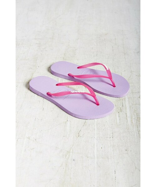 havaianas（ハワイアナス）の「Havaianas Slim Logo Thong Sandal（サンダル・レディース・SKY/LAVENDER・7/8/11/12/5/6/9/10）」の7枚目の写真