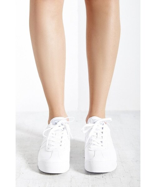 adidas（アディダス）の「Adidas Monochromatic Somoa Sneaker（スニーカー・レディース・WHITE・W 6.5/M 5.5/W 5.5/M 4.5/W 7.5/M 6.5/W 7/M 6/W 8/M 7）」の3枚目の写真