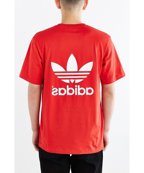 adidas(アディダス)の「Adidas Originals Trefoil Logo Tee(Tシャツ/カットソー・メンズ・RED/GREY/BLACK/WHITE・L/M/S/XL)」の2枚目の写真