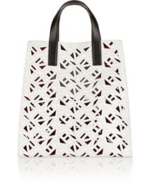 KENZO | KENZO Printed laser-cut textured-leather tote(トートバッグ)