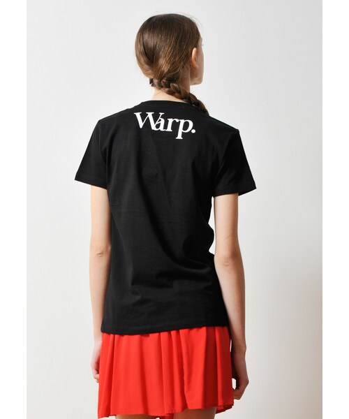 Design Tshirts Store graniph（デザイン　ティーシャツ　ストア　グラニフ）の「ワープ ロゴ（トップス・Black・SS/S/M/L）」の10枚目の写真