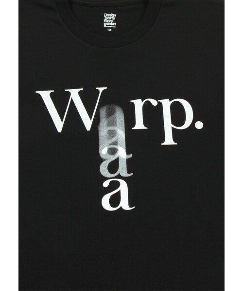 Design Tshirts Store graniph（デザイン　ティーシャツ　ストア　グラニフ）の「ワープ ロゴ（トップス・Black・SS/S/M/L）」の4枚目の写真