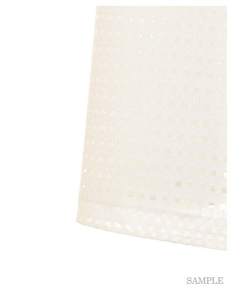 SNIDEL(スナイデル)の「スカラップ刺繍ラップスカート(膝丈スカート・レディース・WHT/YEL/STRIPE・0/1)」の9枚目の写真