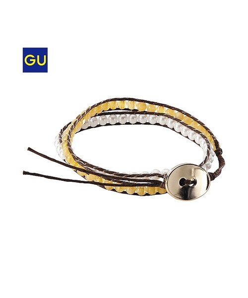 GU（ジーユー）の「（GU）ラップブレスレットＡ（WOMEN ⁄ アクセサリー・レディース・WHITE/PINK/YELLOW/BLUE・-）」の3枚目の写真