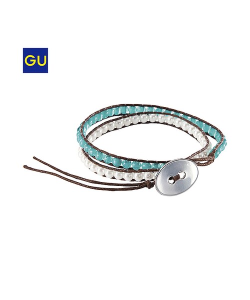 GU（ジーユー）の「（GU）ラップブレスレットＡ（WOMEN ⁄ アクセサリー・レディース・WHITE/PINK/YELLOW/BLUE・-）」の2枚目の写真