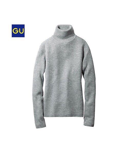 GU（ジーユー）の「（GU）リブタートルセーター（長袖）（WOMEN