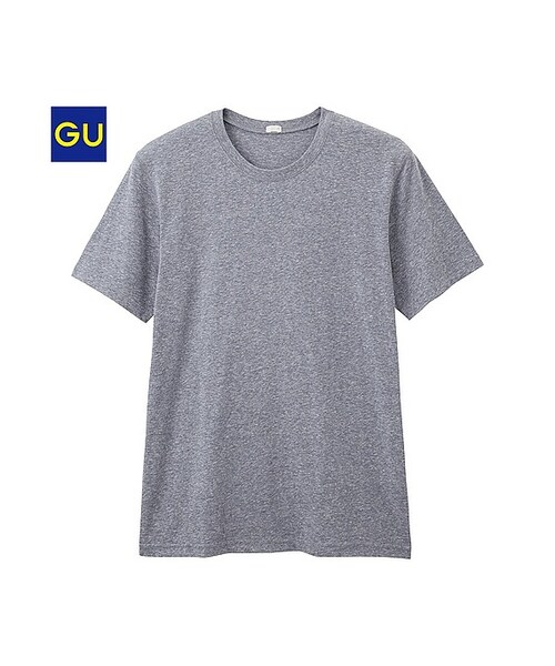 GU(ジーユー)の「(GU)メランジクルーネックT(半袖)(MEN ⁄ カットソー・メンズ・LIGHT BLUE/PINK/WHITE/GREEN/YELLOW/NAVY/DARK GRAY・L/M/XL/S)」の5枚目の写真
